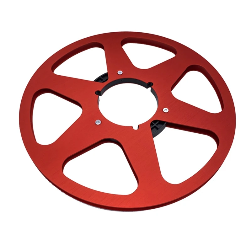 1 Piece New Analog Audio 10.5Inch X ¼Inch Metal Tape Reel Audio Aluminum Takeup Reel By Pioneer ( Red)