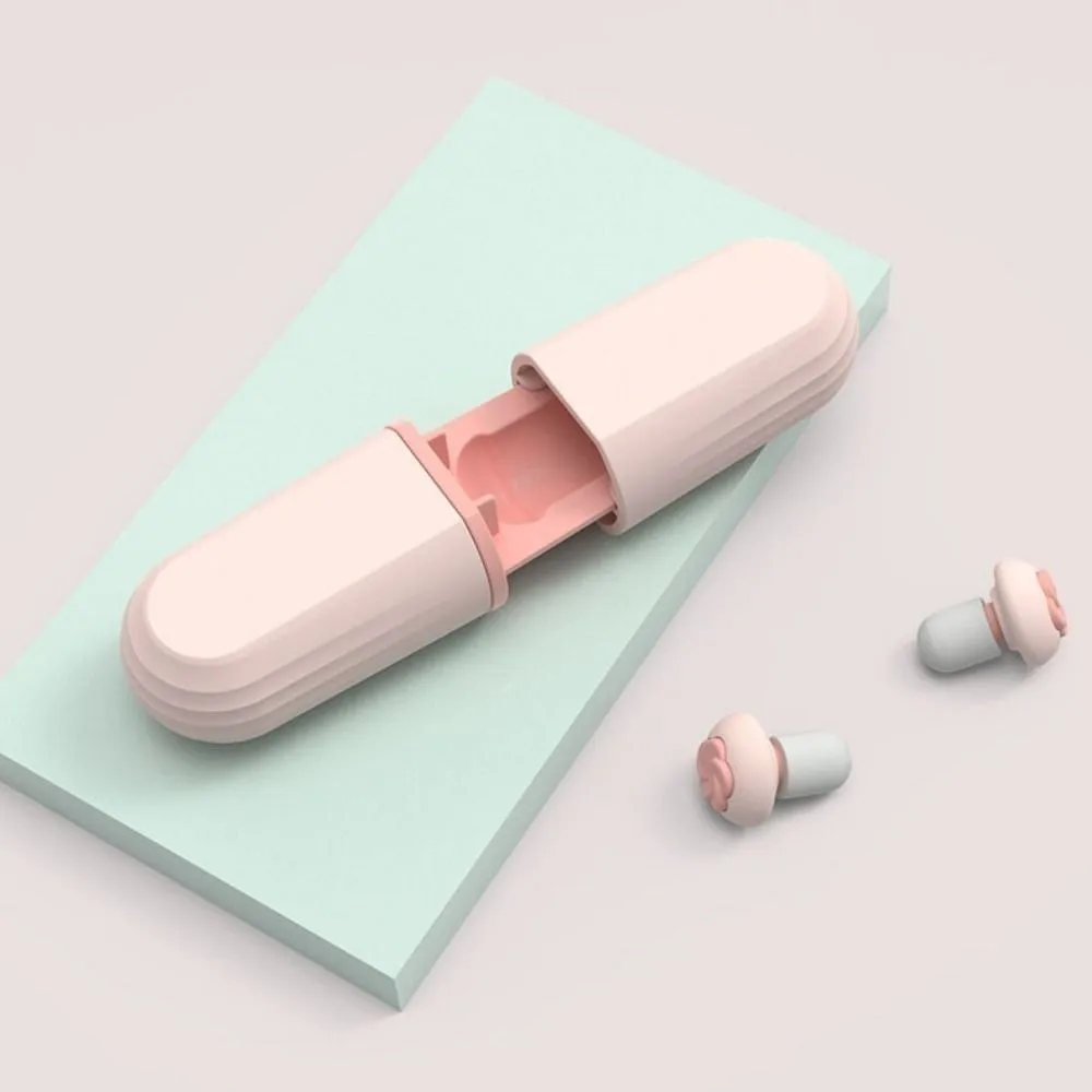 قابلة لإعادة الاستخدام إلغاء الضوضاء سدادات عازلة للصوت لينة سيليكون عزل الصوت سدادات كتم رغوة الذاكرة سماع سدادات الأذن الآمنة