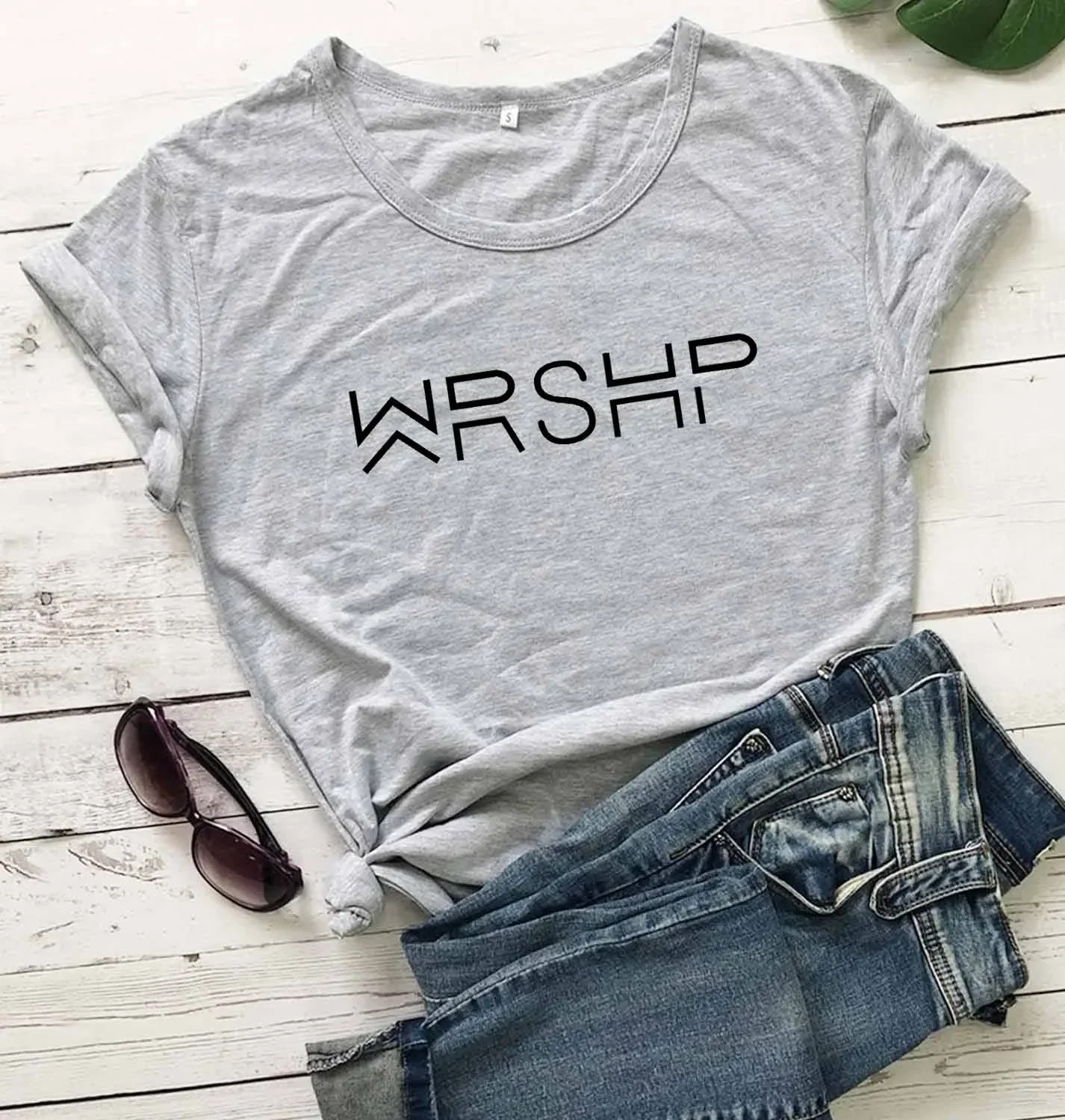 Wrshp T Shirt Women Streetwear Summer Fashion Motivation Clothes Jesus Faithful Graphic T-shirts Easter Top Streetwear Top