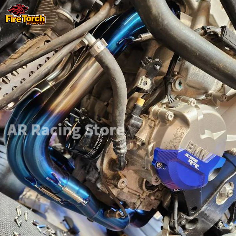 Slip On For BMW S1000RR S1000r 2010-2018 Full System Motorcycle Exhaust Escape Moto Header Front Link Pipe Connect 60mm Muffler