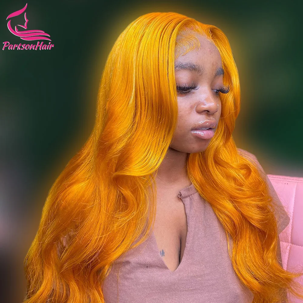 

Yellow 613 Colored 13x6 HD Transparent Lace Frontal Wigs Human Hair Wig For Black Women Brazilian Remy Hair Full Lace Wigs 250