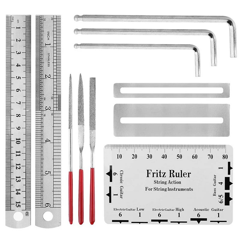 루티에 기타 관리 키트 수리 유지 관리 도구 풀세트 기타 도구 펜치
