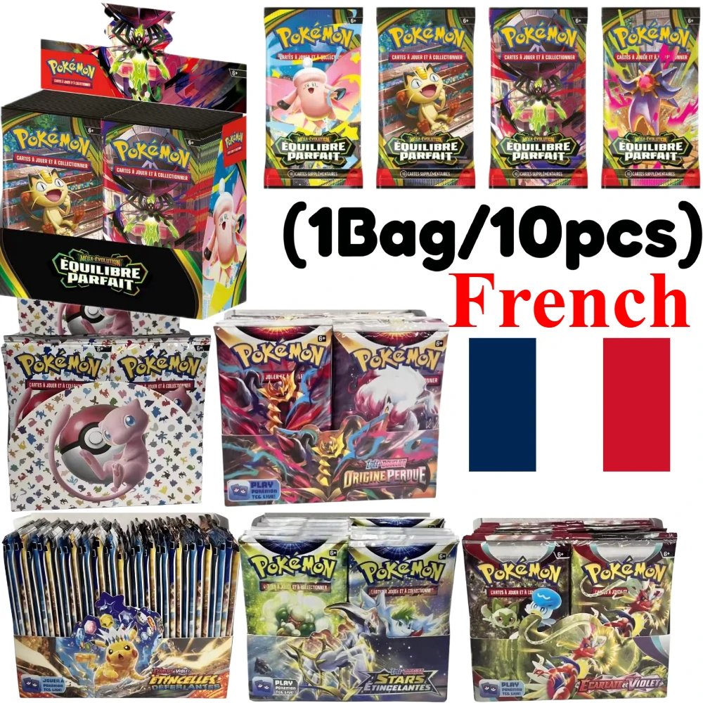 Cartes Pokémon en français 360 pièces 151 Aventures Ensemble MEGA EVOLUTION Tenebres Embrasees Booster Cartes de Combat et de Collection