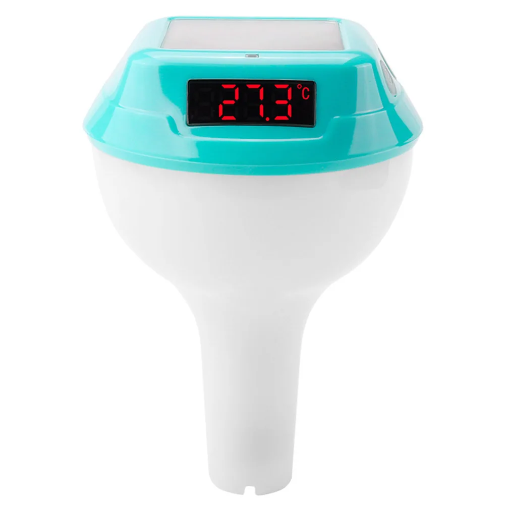 Child Lock Thermometer Floating Pool Thermometer Ambient Light Countdown Function Built-in 2200mAh Battery Battery