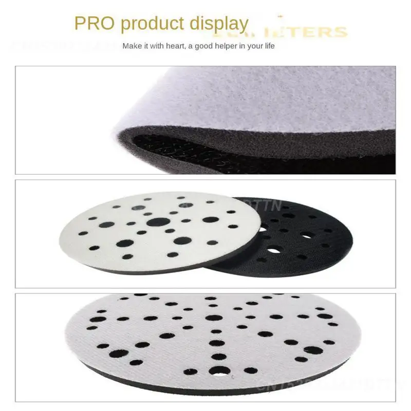 1~4PCS Tray Pad Sturdy 125mm Grinding Disc Pad Sandpaper Pad Buffer Pad Of Grinder Easy To Clean Pneumatic Grinding Pad Durable