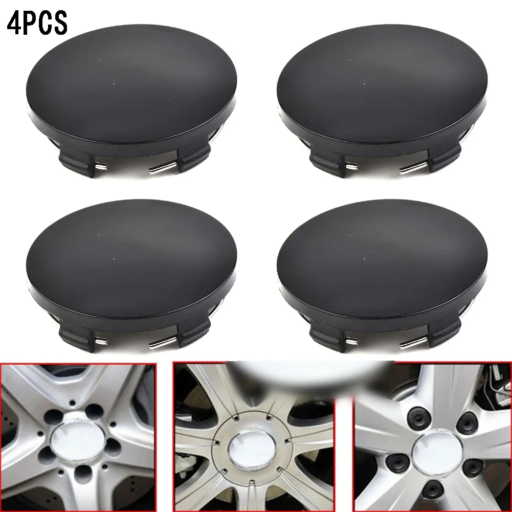 4pcs 60mm New ABS Black Silver Car Vehicle Wheel Hub Center Cap Cover Wheel Hub Center Cap Cover Automotive Parts And Accessorie