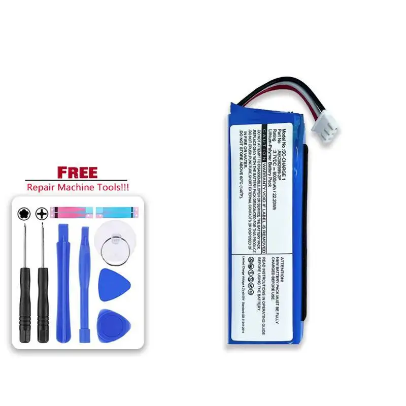 

Экологически чистый портативный Bluetooth-динамик AEC982999-2P Charge1, аккумулятор 6000 мАч для Jbl Charge 1