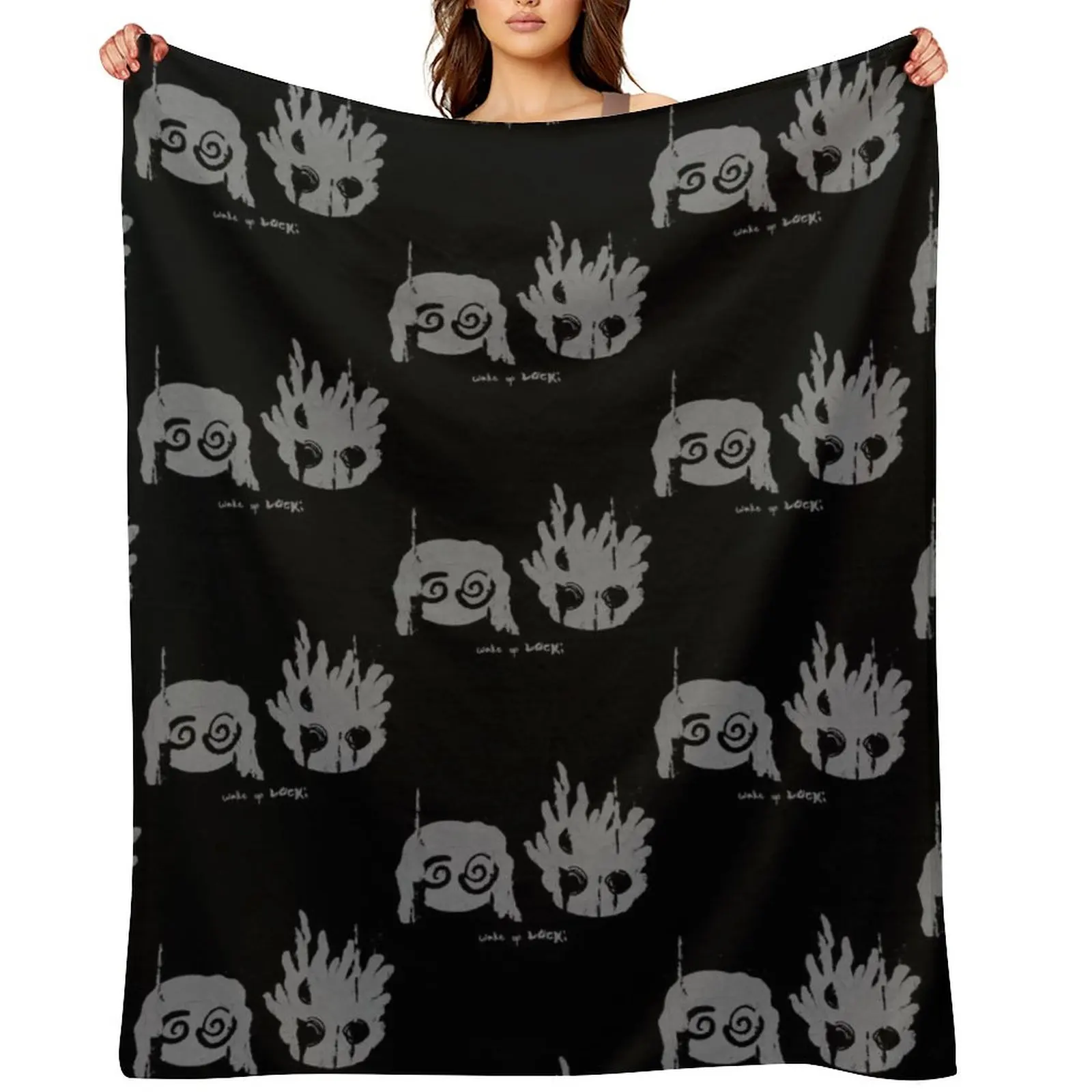 

Lucki merch Throw Blanket Hairy Cute Plaid funny gift Soft Beds Blankets