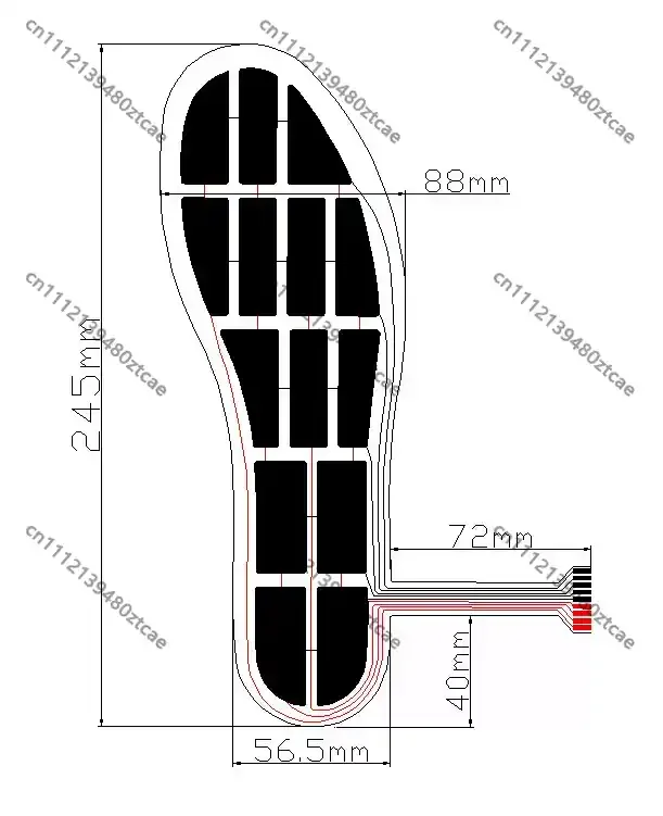 Piezoresistive Flexible Sensing Film Multi Point Pressure Detection Module For Tactile Force Measuring Equipment