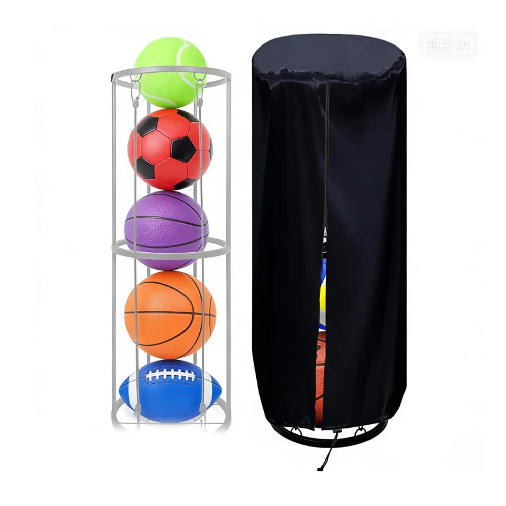 

1PC Dustproof And Waterproof Dust Covers 89L*79H CM/41L*109H CM/41L*155H CM Sports Equipments Soccer Ball Storage Racks Covers