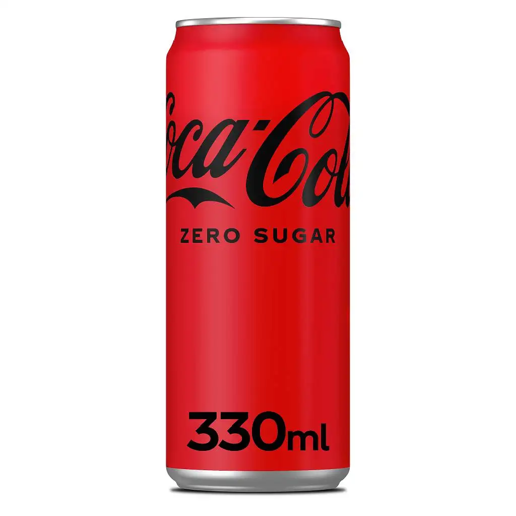 Coca-Cola Zero Sugar 330 ml - Un sabor icónico sin azúcar, el compañero perfecto para cualquier ocasión.