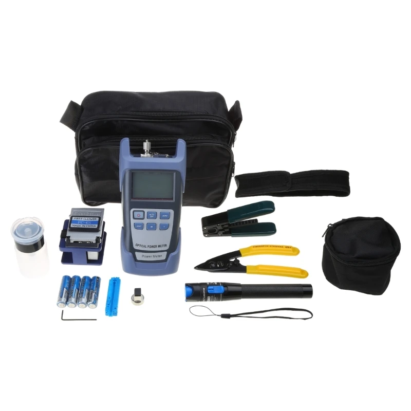 FTTH Optical Fiber Tool Kits Practical Fiber Cold Connection Tool FC-6S Fiber Cleaver Optical Power Meter Bag Hand Tools