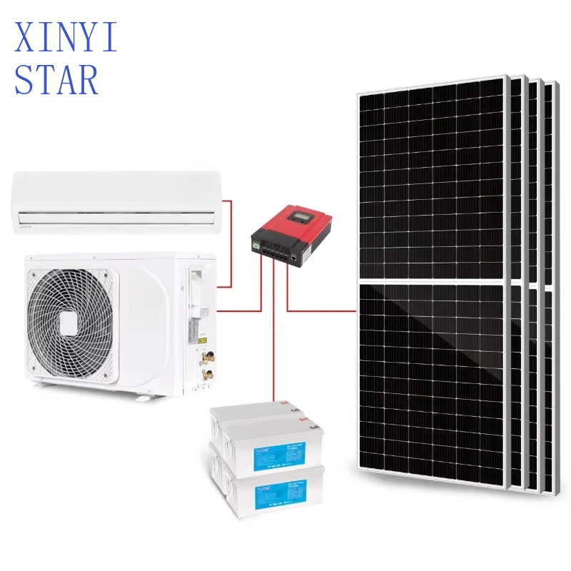 9000 12000 18000 24000 BTU AC Aire acondicionado solar DC fuera de la red Aire acondicionado solar dividido Hogar