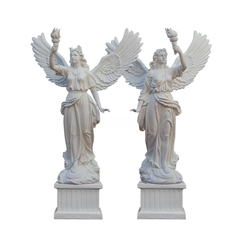 

Couple Statue Angel Large FRP Figure Art Decoration Ornaments