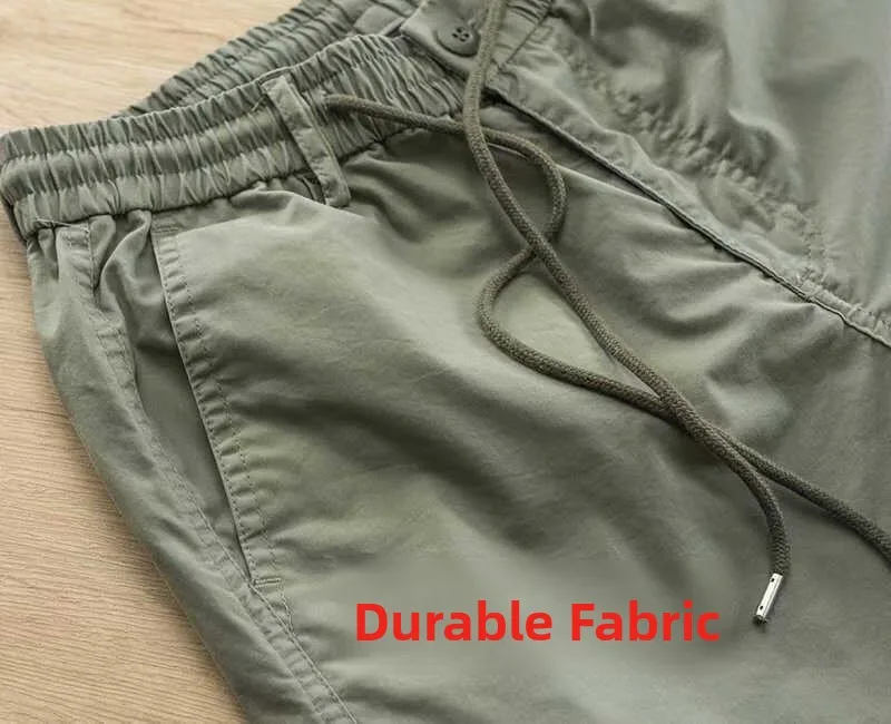 Men's Outdoor Leisure Work Pants Wear Resistant Dirt Long Trousers for Construction Work Comfortable Loose Fit Summer Thin