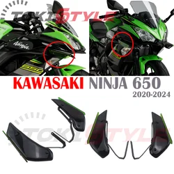 Downforce Sport Side Spoilers Aerodynamic Wing Deflector Fairing Guard For KAWASAKI NINJA650 Ninja 650 2020-2024 2021 2022 2023