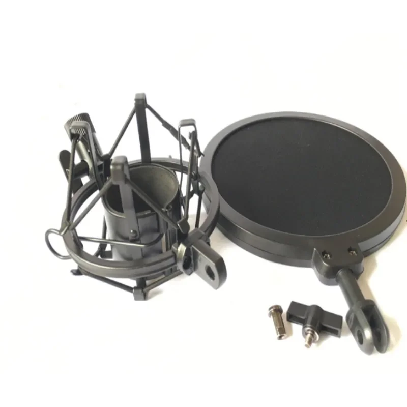 Microphone Mic Shock Mount Professional with Shield Articulating Head Telescoping Microphone Holder Stand Bracket