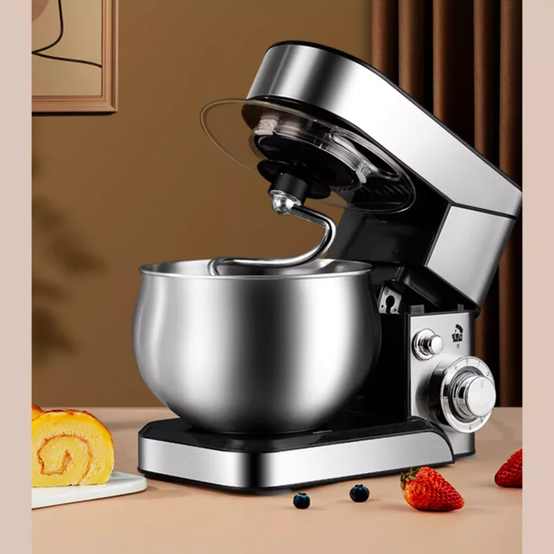 Electric Stand Food Mixer Stainless Steel Chef Machine 5L Bowl Cream Blender Knead Dough Cake Bread Whisk Egg Beater