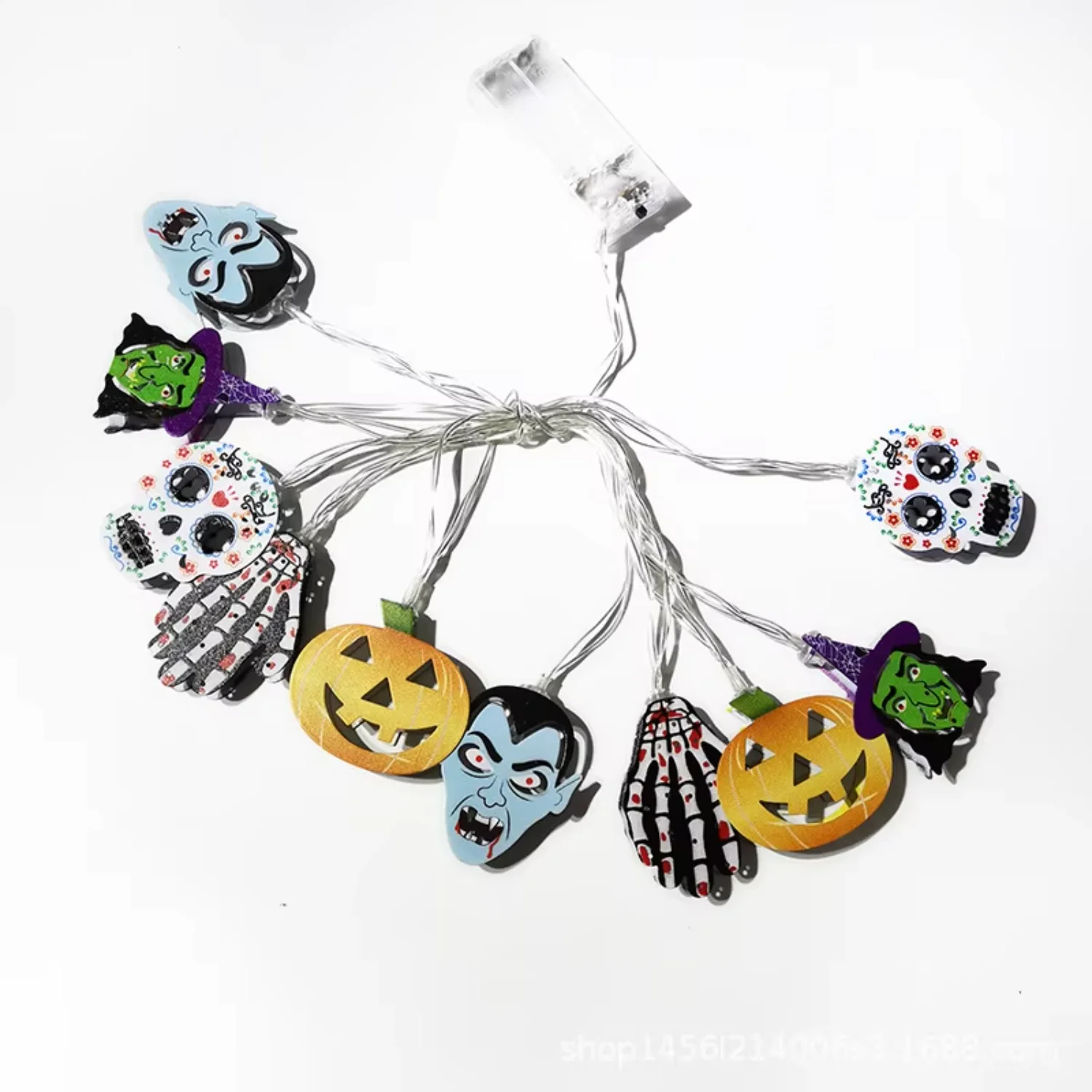 Creative Halloween pumpkin ghost style LED lights string room ghost festival decoration lights pendant