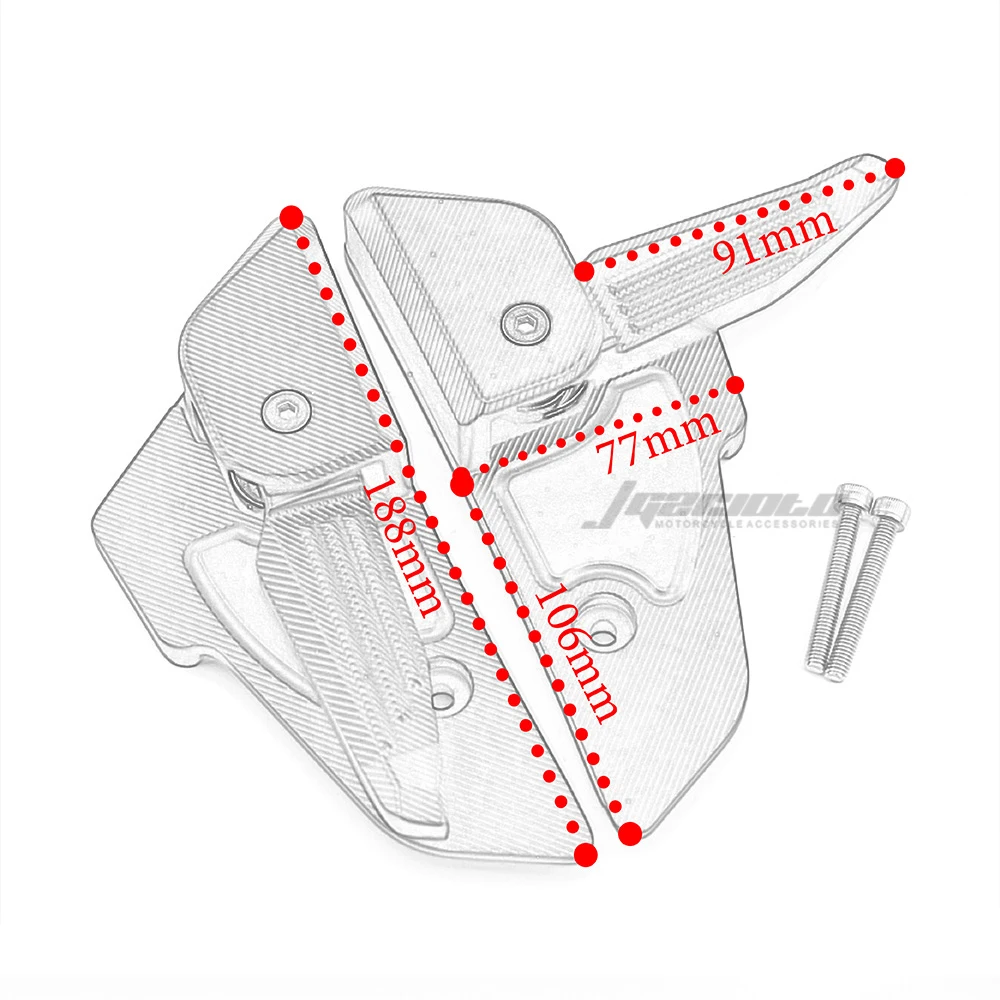 STLF دراجة نارية مسند القدمين الركاب الخلفي طوي دواسة سكوتر ملحق خطوات القدم أوتاد لفيسبا S150