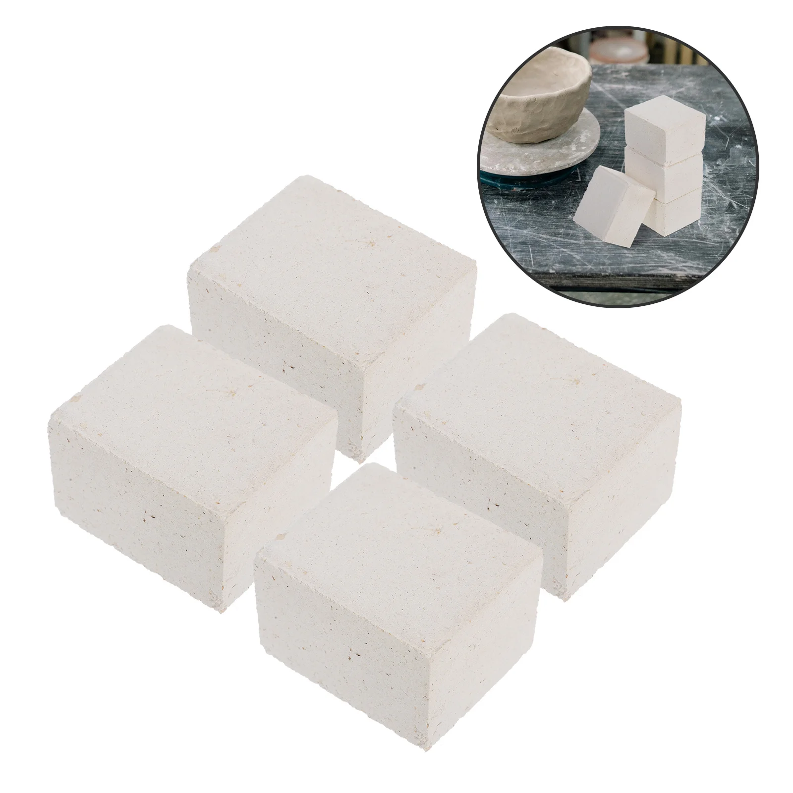 

4Pcs Heat Resistant Kiln Support Pillars Mullite Ceramic Firing Tools Stable Pottery Furnace Accessories for Porcelain Craftwork