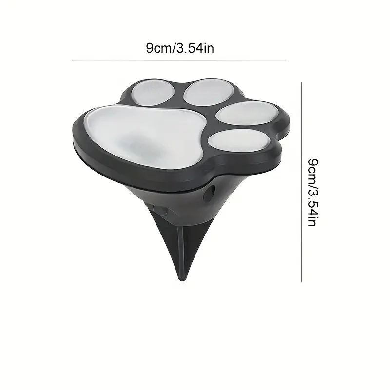 4 قطعة مصباح ليد بالطاقة الشمسية القط مخلب مصباح في الهواء الطلق مقاوم للماء حديقة مصباح تحت الأرض الديكور المشهد جو أضواء مدفونة #6