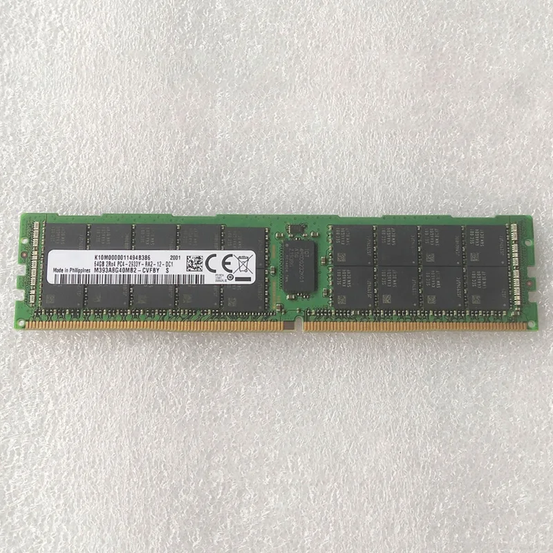 1 PCS DDR4 64G 2RX4 PC4-2933Y REG For Samsung Server RAM Before Shipment Perfect Test