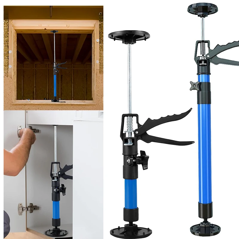

Labor-Saving Telescopic Steel Support Rod Cabinet Jack Drywall Construction Tool Extensible Non-slip Hand Lifting Jack Too