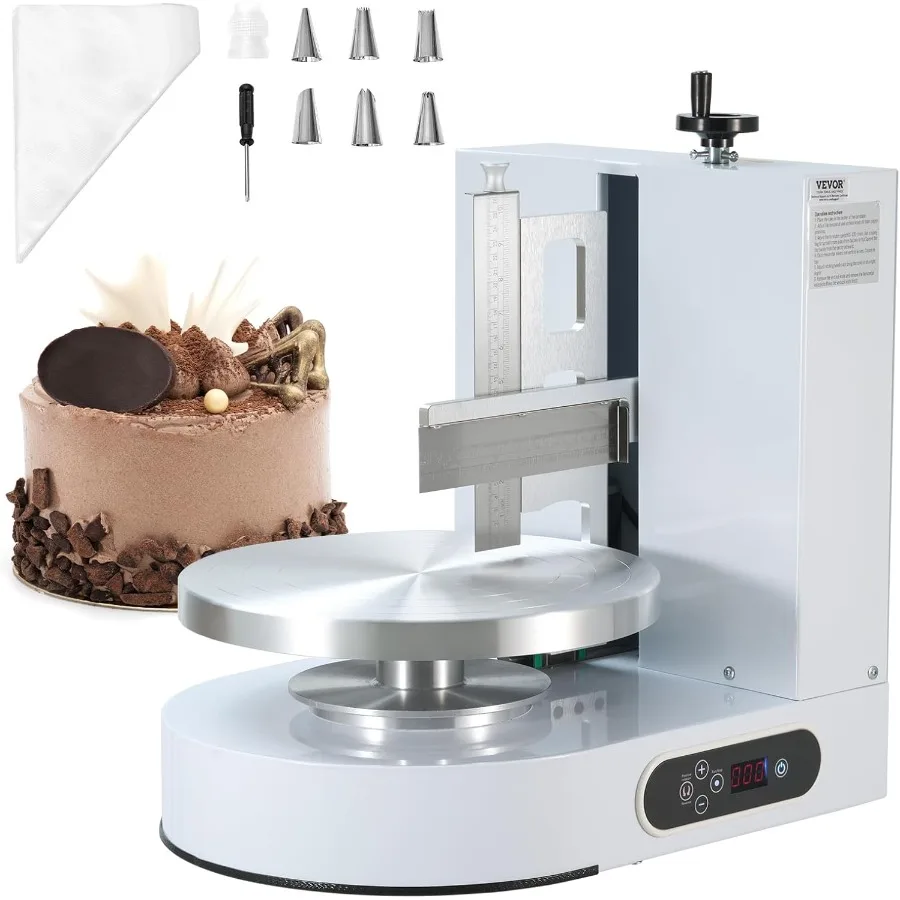 

Cake Decorating Machine Cake Cream Spreading Coating Smearing Machine Low Noise Cake Frosting Machine Turntable with Adjustable