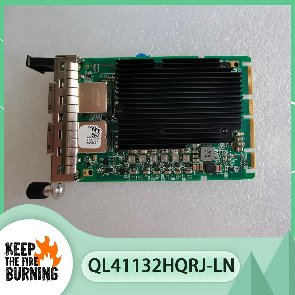 

For HP 10 Gigabit Net-work Card With Double Electrical Ports QL41132HQRJ-LN 02JK500