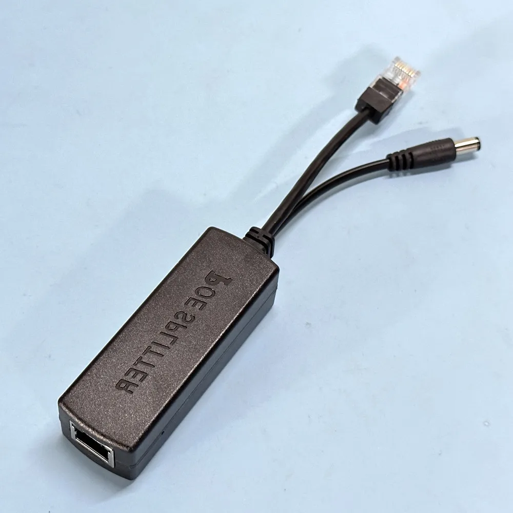 POE Splitter For Switch Ports CCTV IP Cameras 48V to 12V 2A 100mbps RJ45 To DC Supply Power Splitter