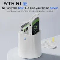 NAS Mini PC Firewall Intel N150 4x LAN 2x LAN Intel Ethernet i225V 2.5G WiFi 6 Support FreeNas RAID Windows 11 Pfsense Router OS