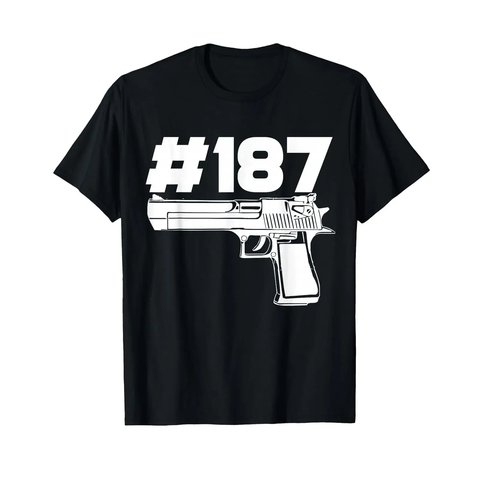 Rapper 187 with hashtag ratchet and gangster motif T shirt vintage Washed Stretched designer clothes homme graphic streetwear