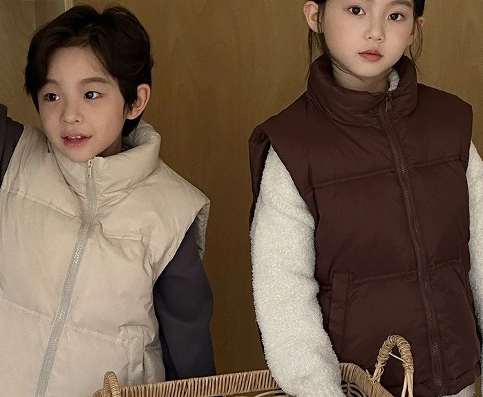 

Autumn/Winter New Collection Children's Mid to Large Children's Shoulder Warmth Down Jacket Vest Inner Short Versatile