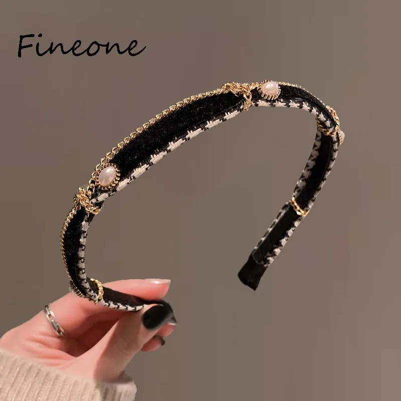 Brand New Bow Pearl Rhinestone Headband Girls Headband Face Wash Hairpin Fashion Women Hair Accessories Ladies