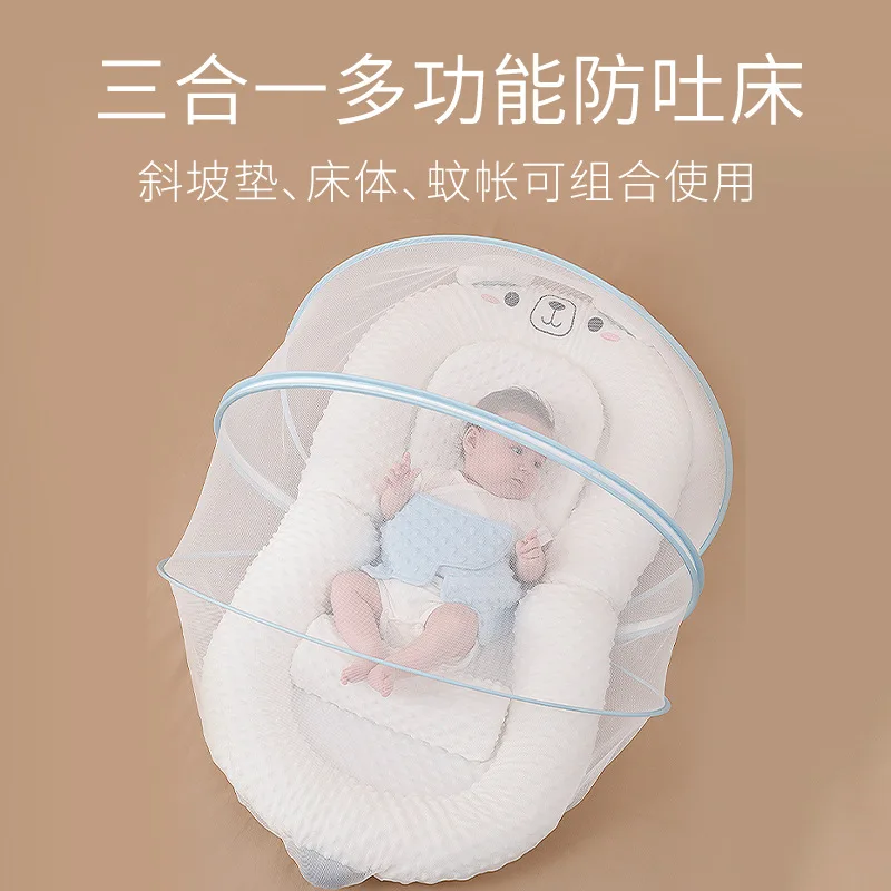 Ensemble de berceau pour bébé, lit biomimétique pour nouveau-né, berceau mobile Anti-pression, Portable dans le lit pour bébés