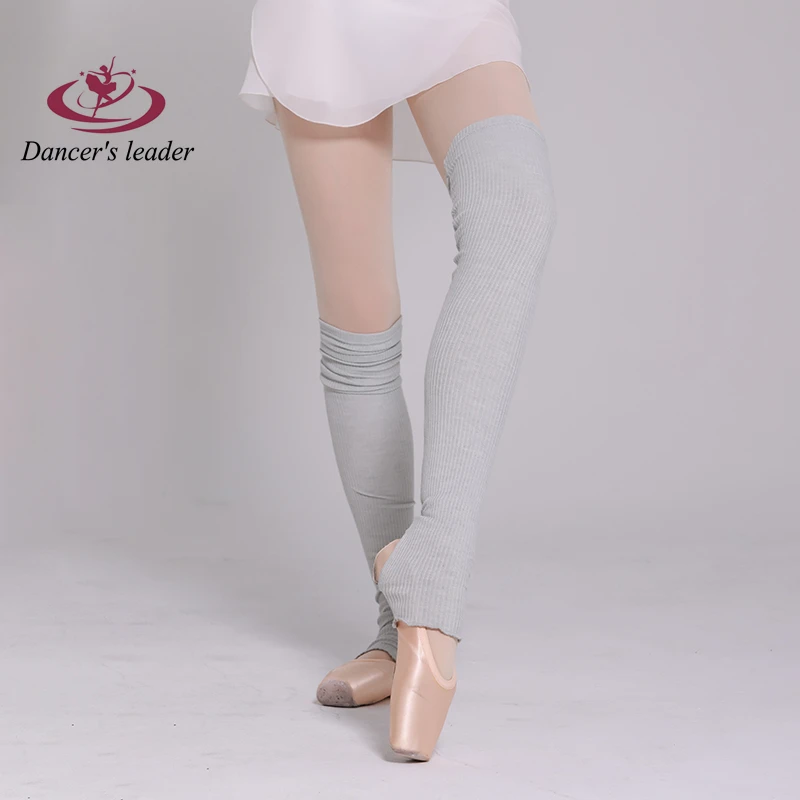 Ballet Dance Practice Autumn and Winter Leg Socks Knee-stepping Foot Warm Socks White Lace Yoga Long Socks