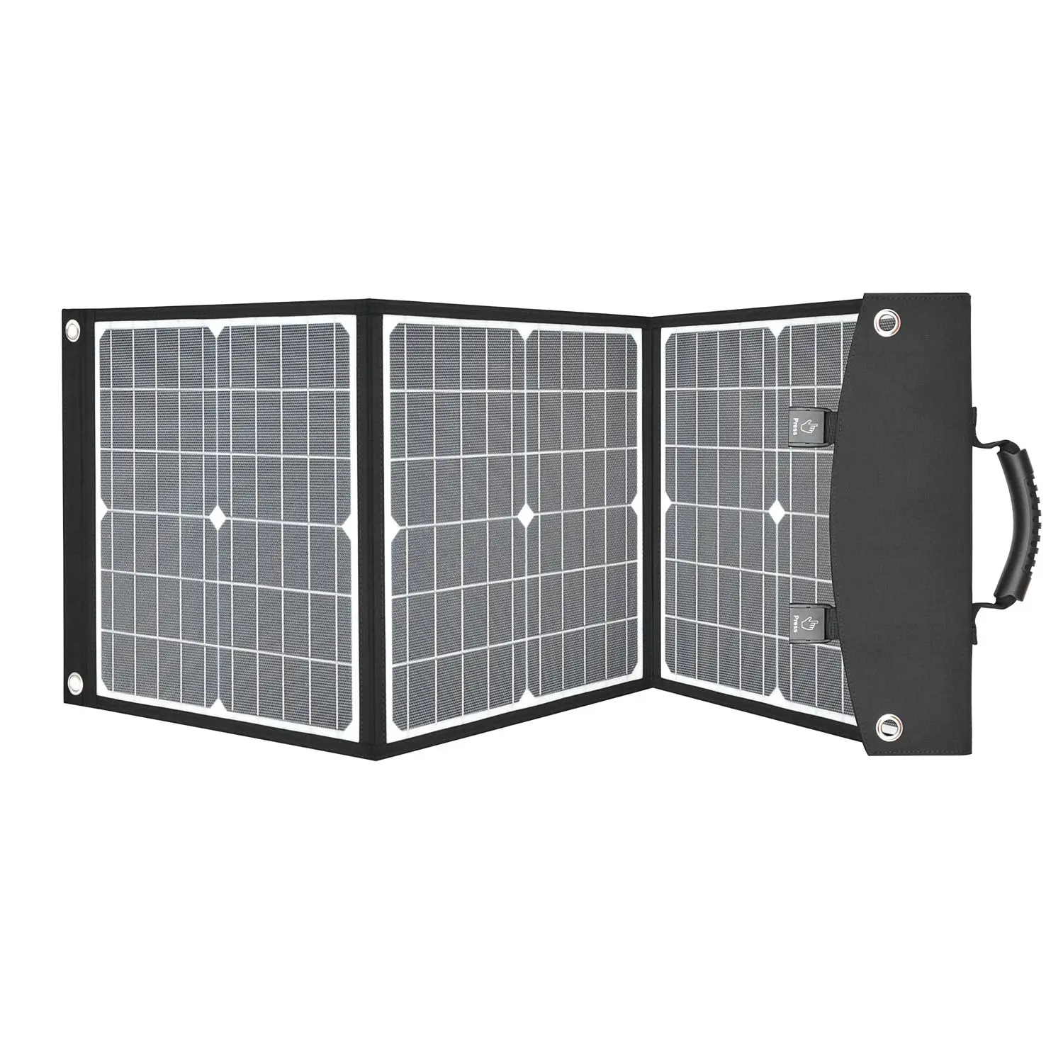 High Efficiency Portable Solar Panel Charger 60 Watt Foldable 12v Monocrystalline Portatil Solar Panel Charger Kit With 5v Usb
