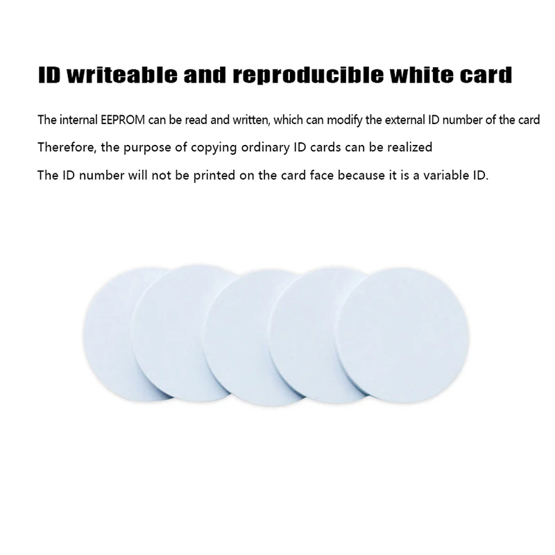 5ชิ้น25มิลลิเมตร125กิโลเฮิร์ตซ์ RFID แท็ก T5577 EM4305สติ๊กเกอร์เขียนได้บัตรความใกล้ชิดเขียนได้ฉลากกาวสำหรับเครื่องถ่ายเอกสาร RFID