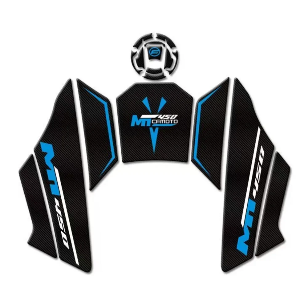 Novo modelo 2024 para cfmoto 450mt mt450 cf 450 mt almofada do tanque da motocicleta protetor adesivo decalque gás joelho tanque tração almofada lateral