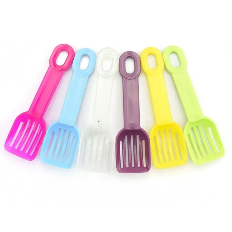 Pet Sand Spoon Hamster Bath Spoon Small Animal Sand Spoon Plastic Small Litter Scoop Guinea Pig Cleaning Tool Hamster Supplies