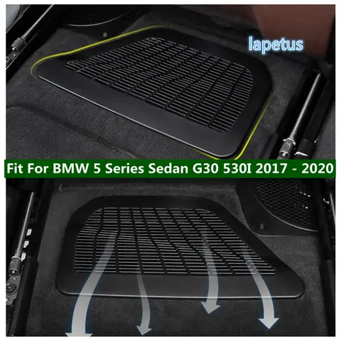 BMW 5 시리즈 세단 G30 530I 2017-2023용 차량 액세서리 시트 아래 바닥 에어컨 통풍구 먼지 플러그 커버 트림