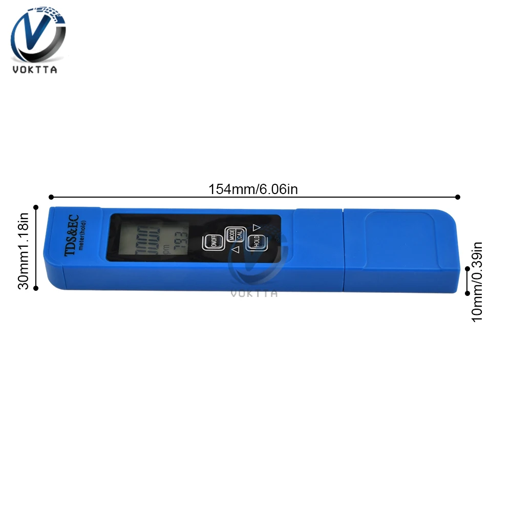 Digital Backlight PH Meter Tester TDS/EC/TEMP Water Quality Detection Conductivity Temperature Tester LCD Water Filter Monitor