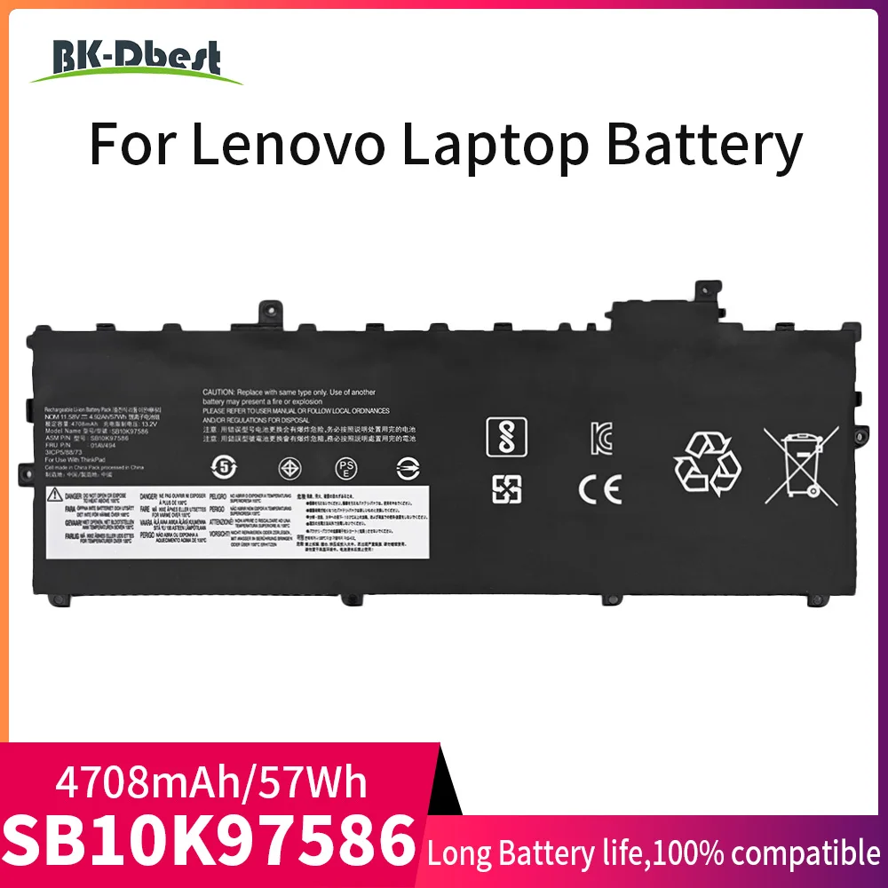 

BK-Dbest SB10K97586 01AV494 01AV431 01AV429 01AV430 3ICP5/88/73 Аккумулятор для ноутбука LENOVO Thinkpad X1 Carbon 5th 6th 2017 2018
