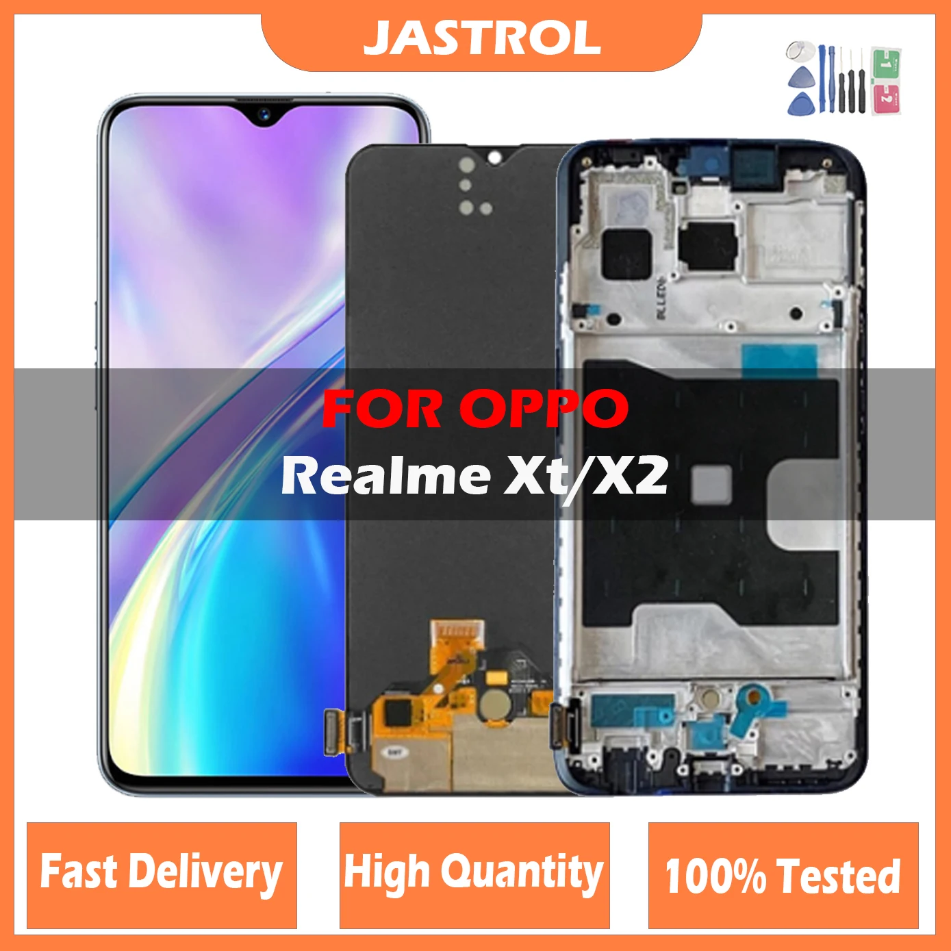 

6.4‘’ LCD For OPPO K5 Reno Z Realme XT Realme X2 LCD Display Touch Screen Digitizer Assembly Replacement For OPPO Reno Z Display