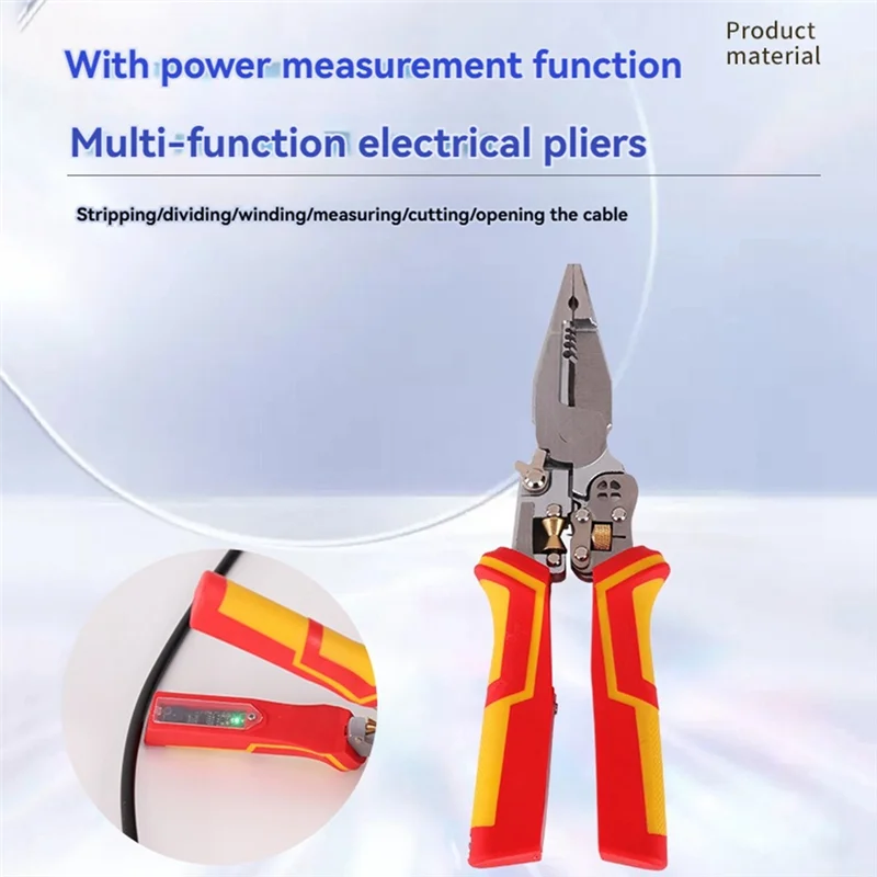 PORK-Wire Crimping Pliers Multi-Function Wire Stripper Versatile Wire Stripping Pliers