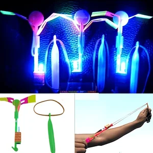 10pcs Led Light Rockets-Mainan Terbang Cerah dengan Peluncur Katapel, Suvenir Pesta untuk Ulang Tahun, Halloween, Natal 6 mainan ringan penjualan terbaik - №