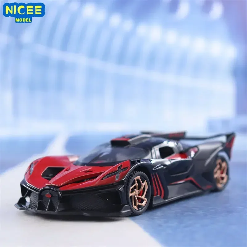 

1:32 Bugatti Bolide High Simulation Diecast Metal Alloy Model car Sound Light Pull Back Collection Kids Toy Gifts