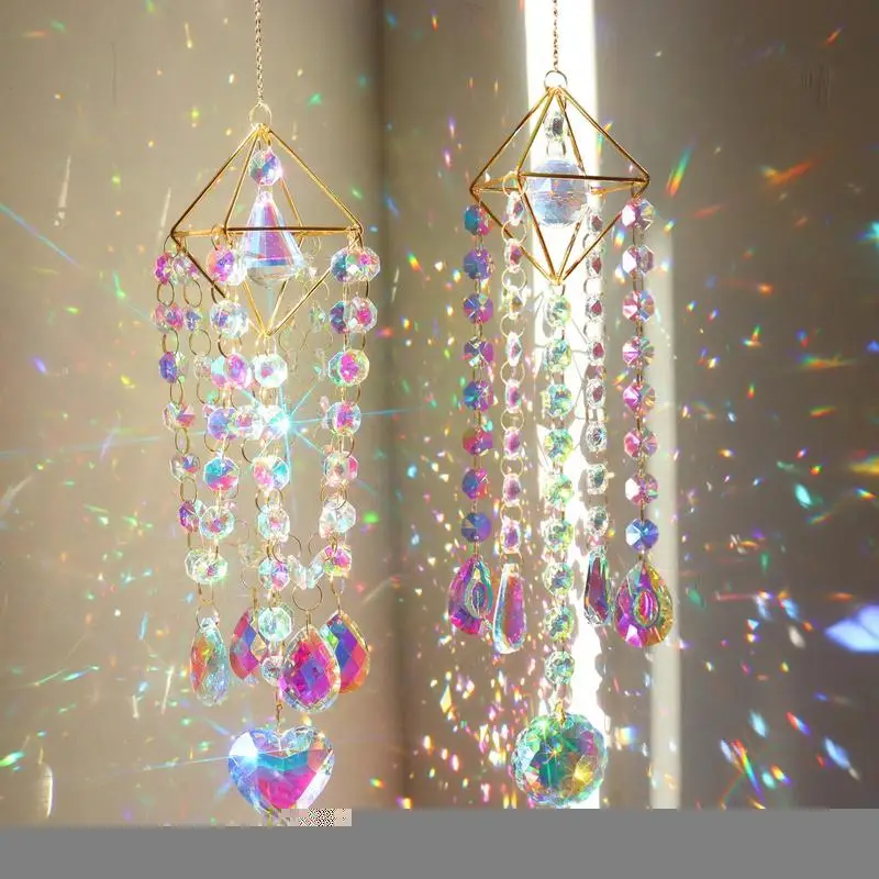 

Indoor Window Suncatchers Indoor Window Rainbow Maker Pendant K9 Crystal Light Reflection Crystals For Garden Tree Living Room