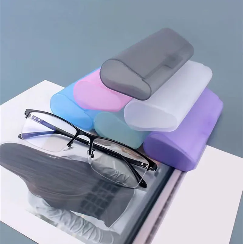 Ultra Light Hard Frosted Glasses Case Plastic Portable Travel Sunglasses Case Protective Cover for Men and Women - view 3